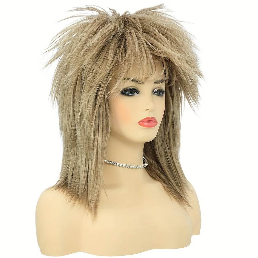 1Pc Blonde 35.56cm Fashion Design Wig