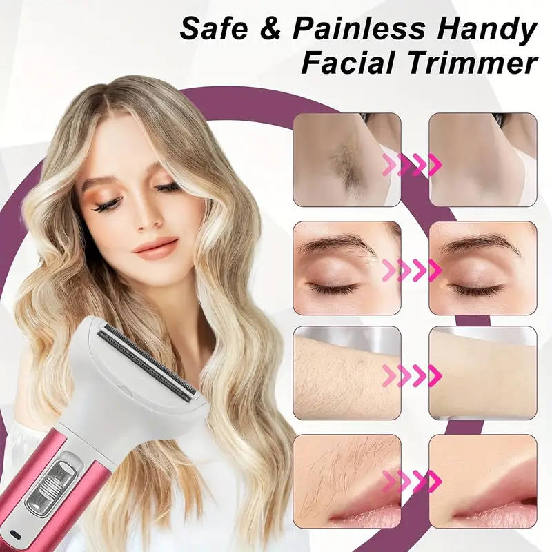 Alanes Painless 5 in 1 USB Rechargeable Electric Shaver Hair Remover