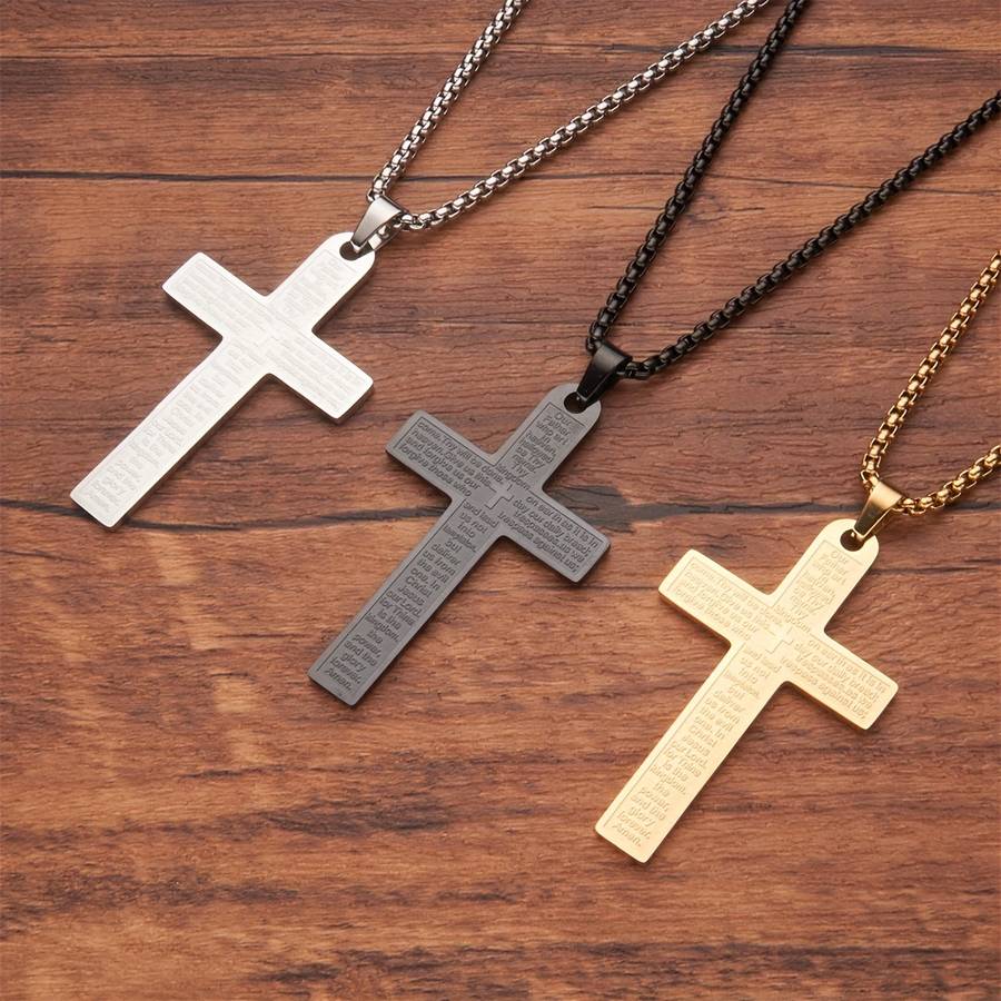 1 Piece Silvery Jesus Theme Pendant