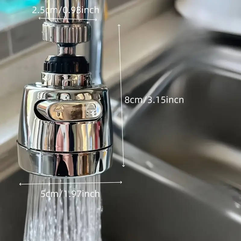 1pc 360 Rotating Kitchen Faucet Water Filter Anti-Splash Sprayer