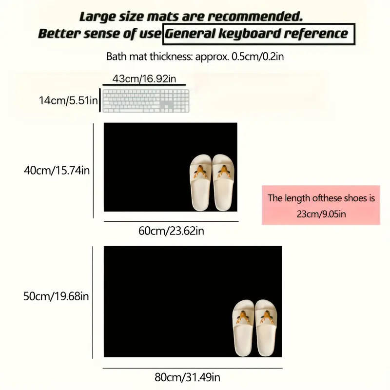 1 High Quality Diatomaceous Earth Kitchen Mat 50*80cm