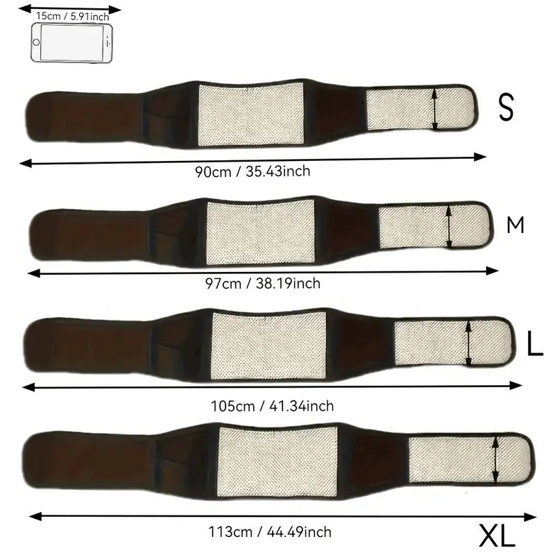 1pc Adjustable Relaxation Lumbar Support Belt Size XL Comfortable Back Support Suitable