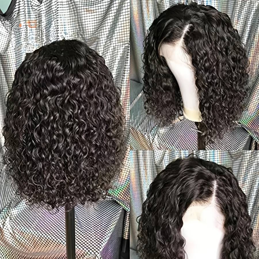 1Pc Natural Black 30.48cm Fashion Design Wig