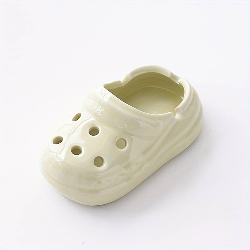 1pc Creative Ceramic Slippers Ashtray Fashionable Home Decor Practical and Gift