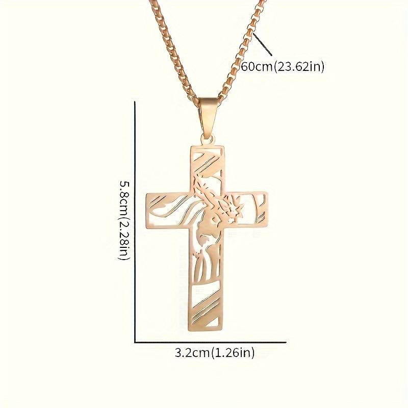 1 Piece Silvery Jesus Theme Pendant