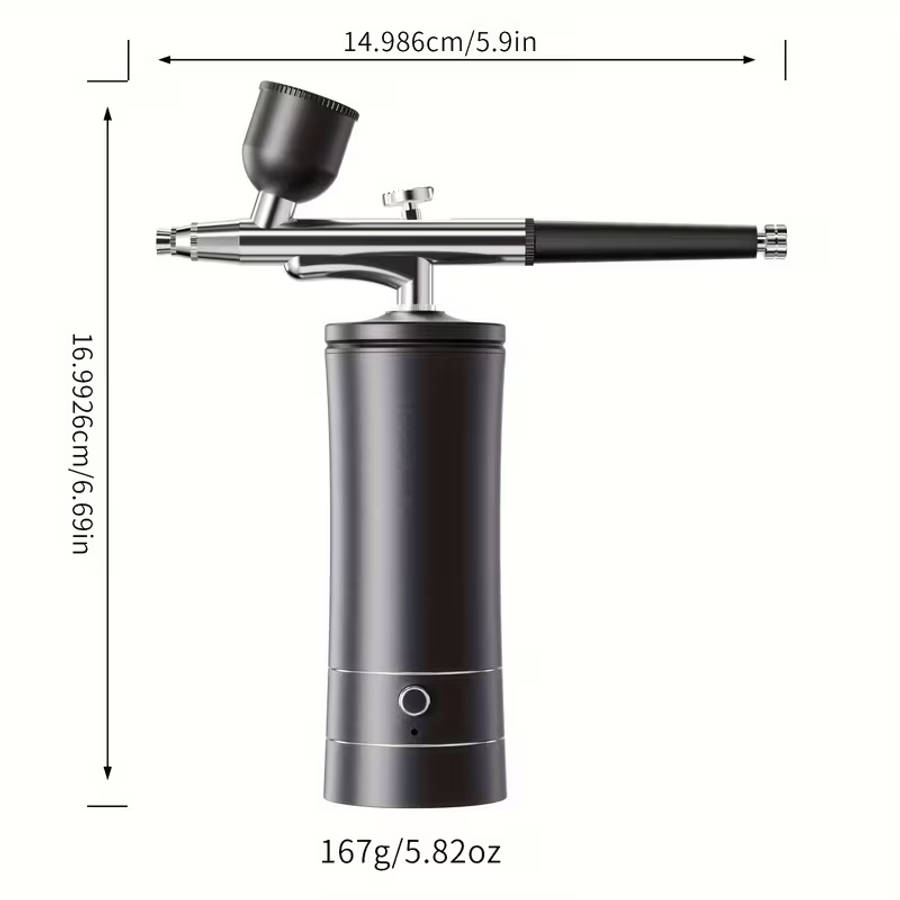 Airbrush Kit with Air Compressor - Handheld Airbrush Gun with 0.3mm Tip