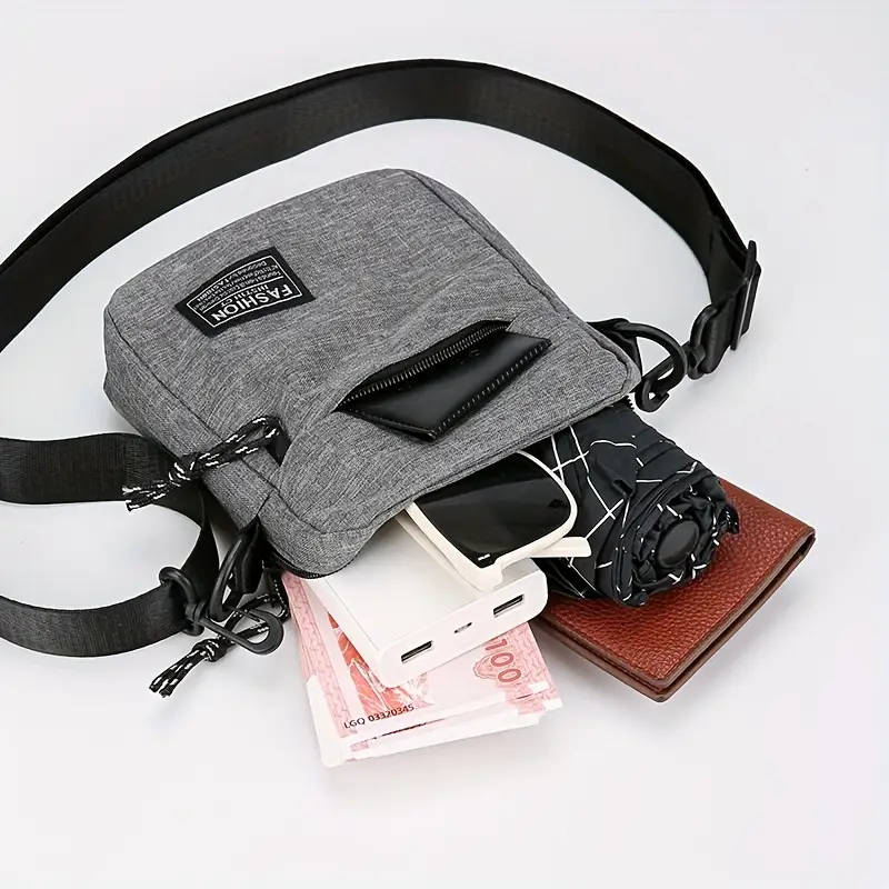 1pc Casual Mini Crossbody Bag Men's Nylon Small Shoulder Bag