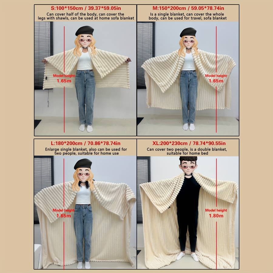 1ps Blanket Color Gray Square size 200x230cm