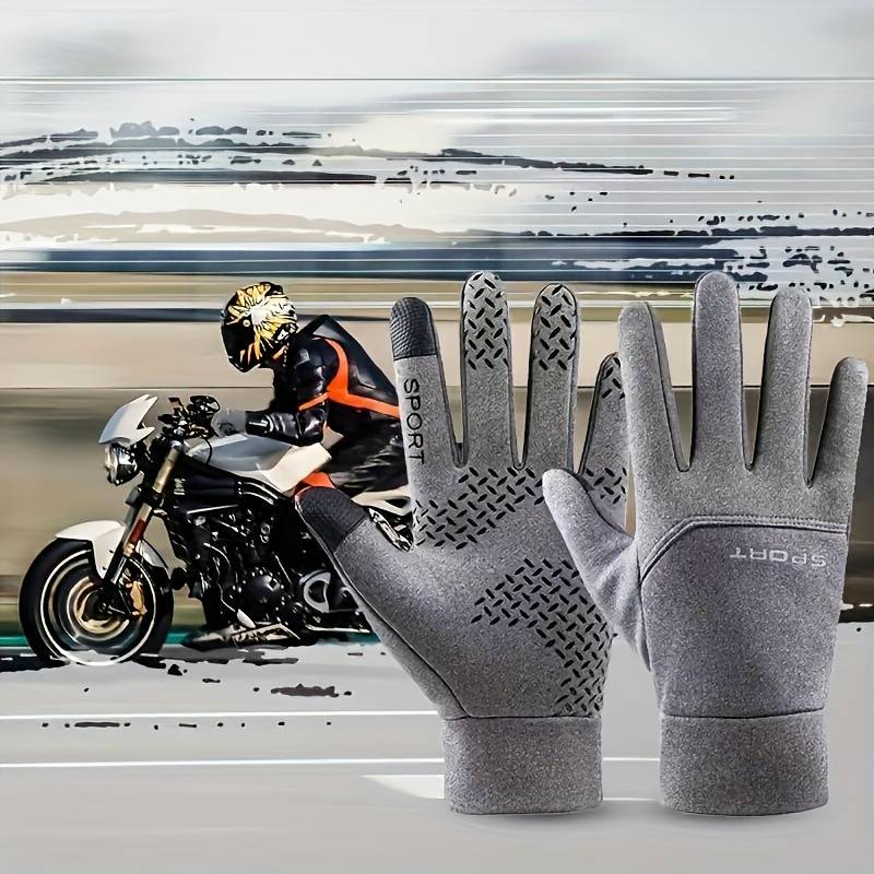 1 Pair Black Size M Outdoor Sports Gloves