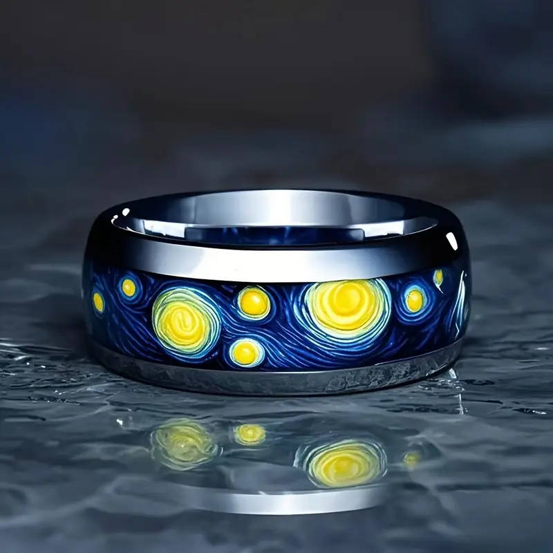 304L Stainless Steel Ring for Men - 8mm