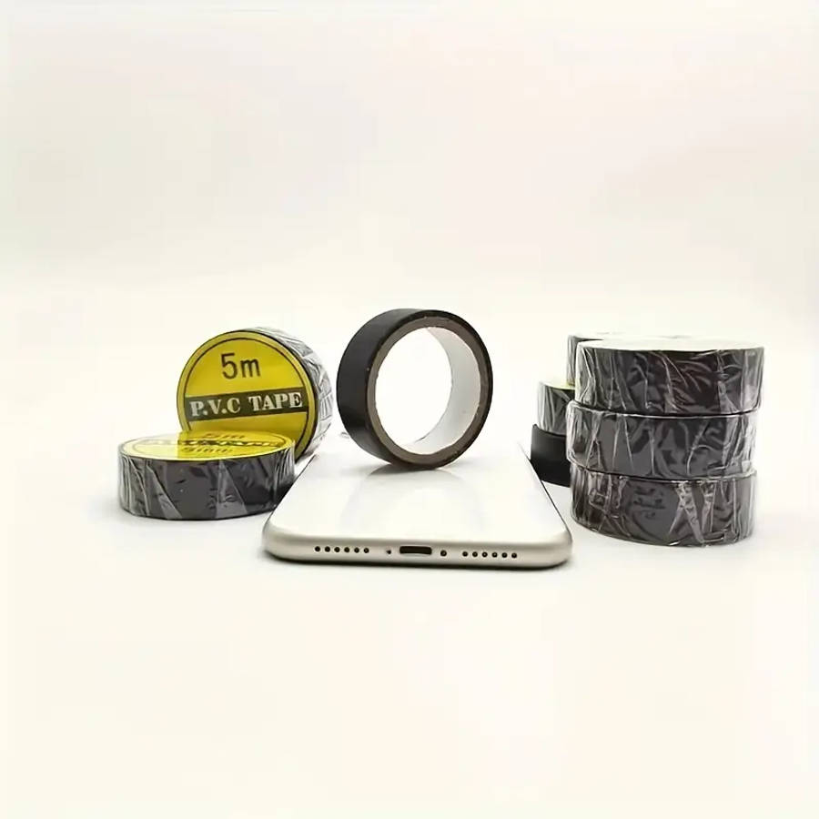 10 Rolls Of Premium Black Electrical Tape