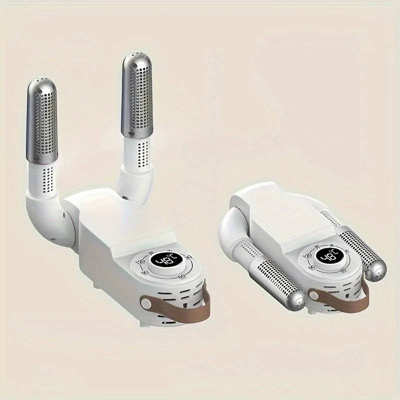 1pc Portable Shoe Dryer Quick-Dry Deodorize Quiet Operation with Smart Timer Foldable Design for Wor