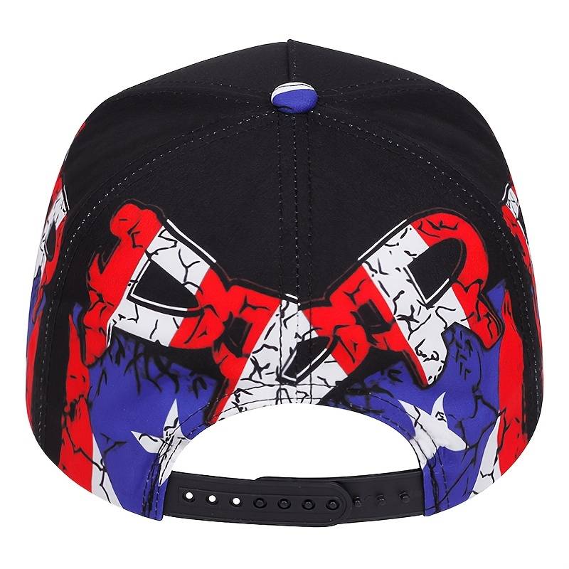 1pc High-Quality Alphabet Series Printing Flat Edge Hat Men Fashion Hip Hop Adjustable Outdoor Spor