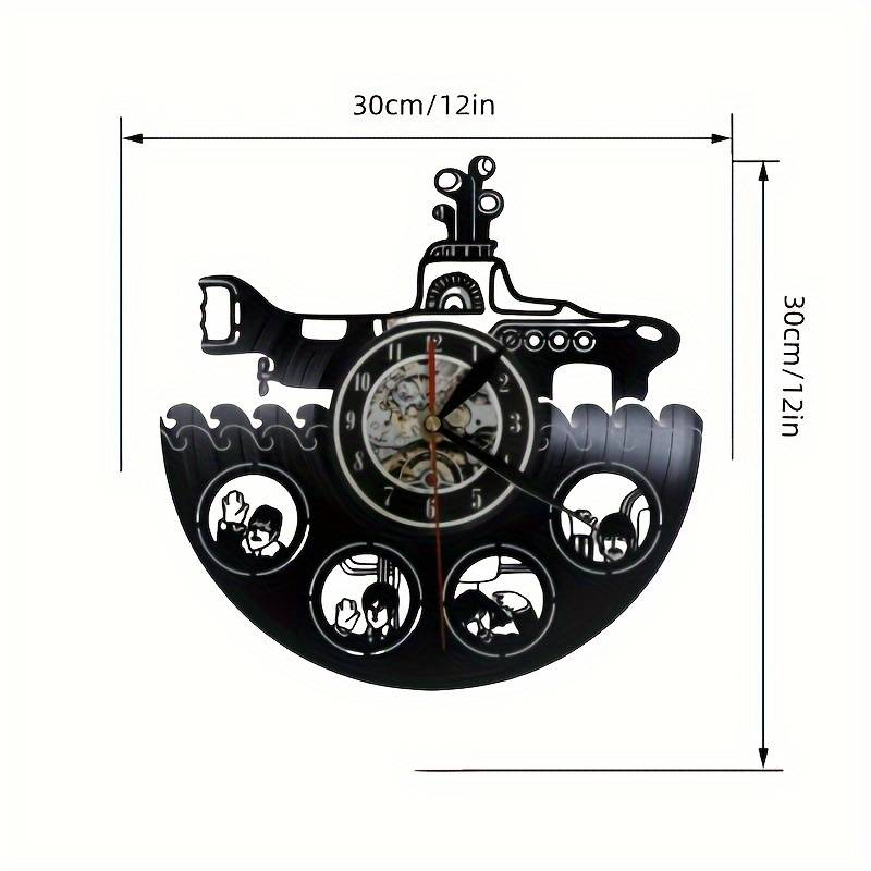 1pc silent vinyl wall clock suitable for multiple scenes in the kitchen living room bedroom