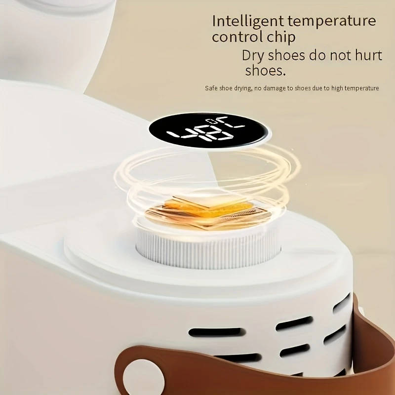 1pc Portable Shoe Dryer Quick-Dry Deodorize Quiet Operation with Smart Timer Foldable Design for Wor