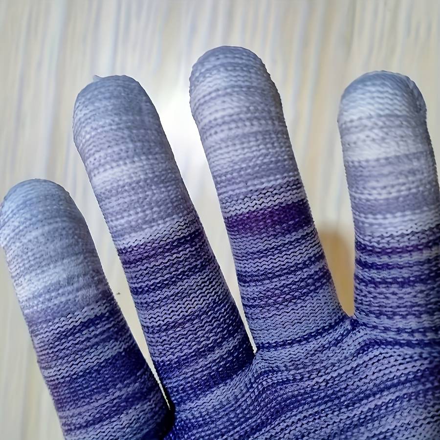 12 Pairs Blue Multi Purpose Work Gloves