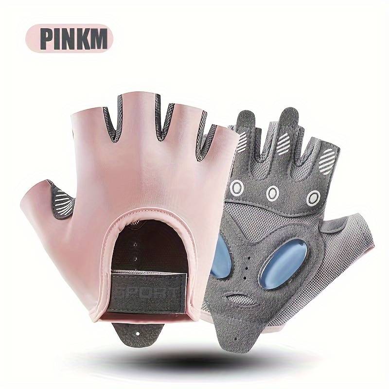 1 Pair Pink M Outdoor Sports Gloves