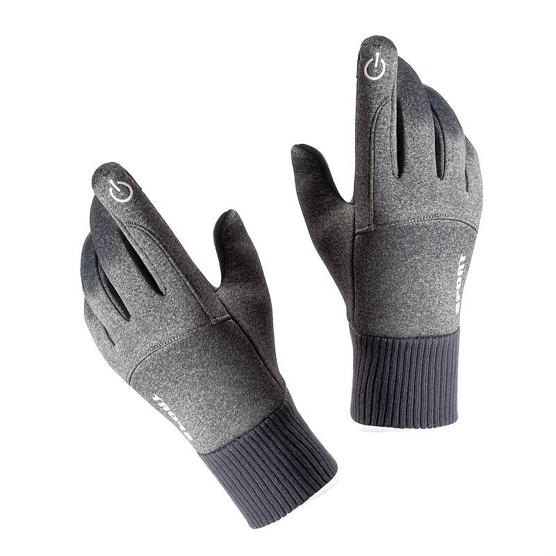 1 Pair Dark Gray Warm Gloves