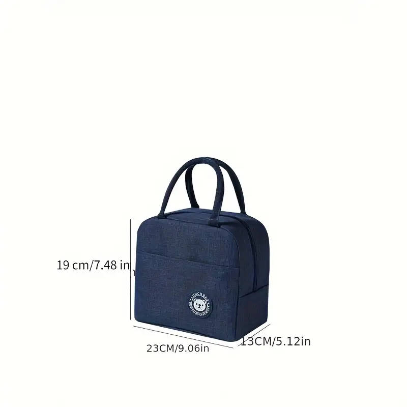 Cute Bear Print Insulated Lunch Bag - Waterproof