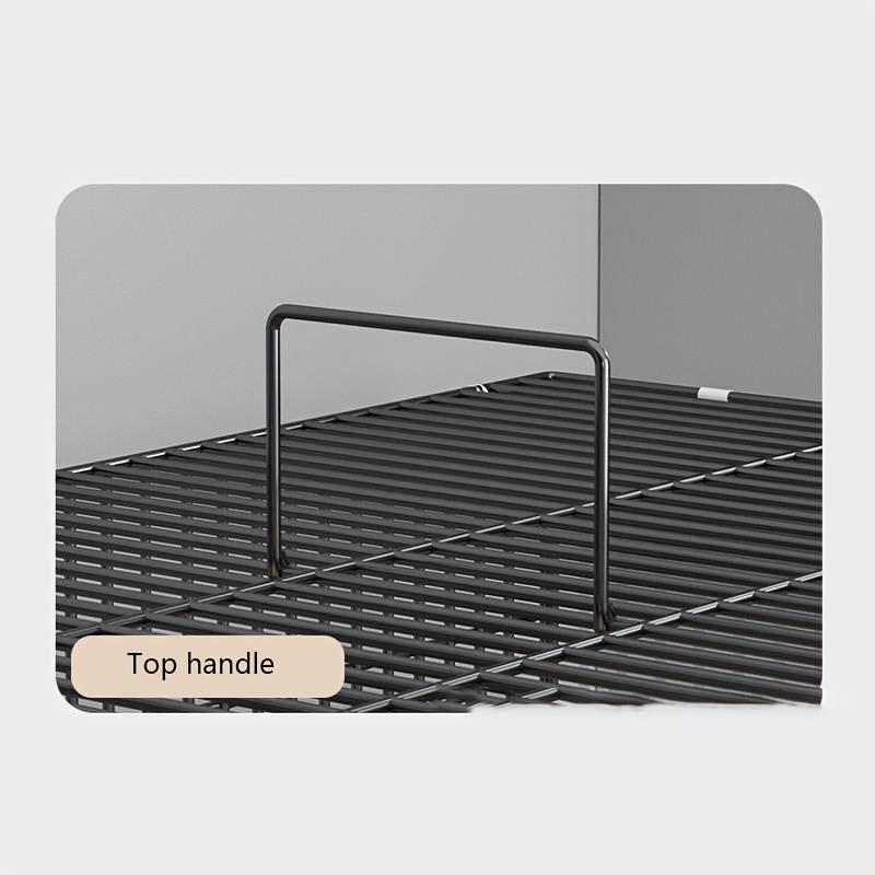 1pc White Footprint Black Version size 50*50cm/19.69*19.69inPet Cage