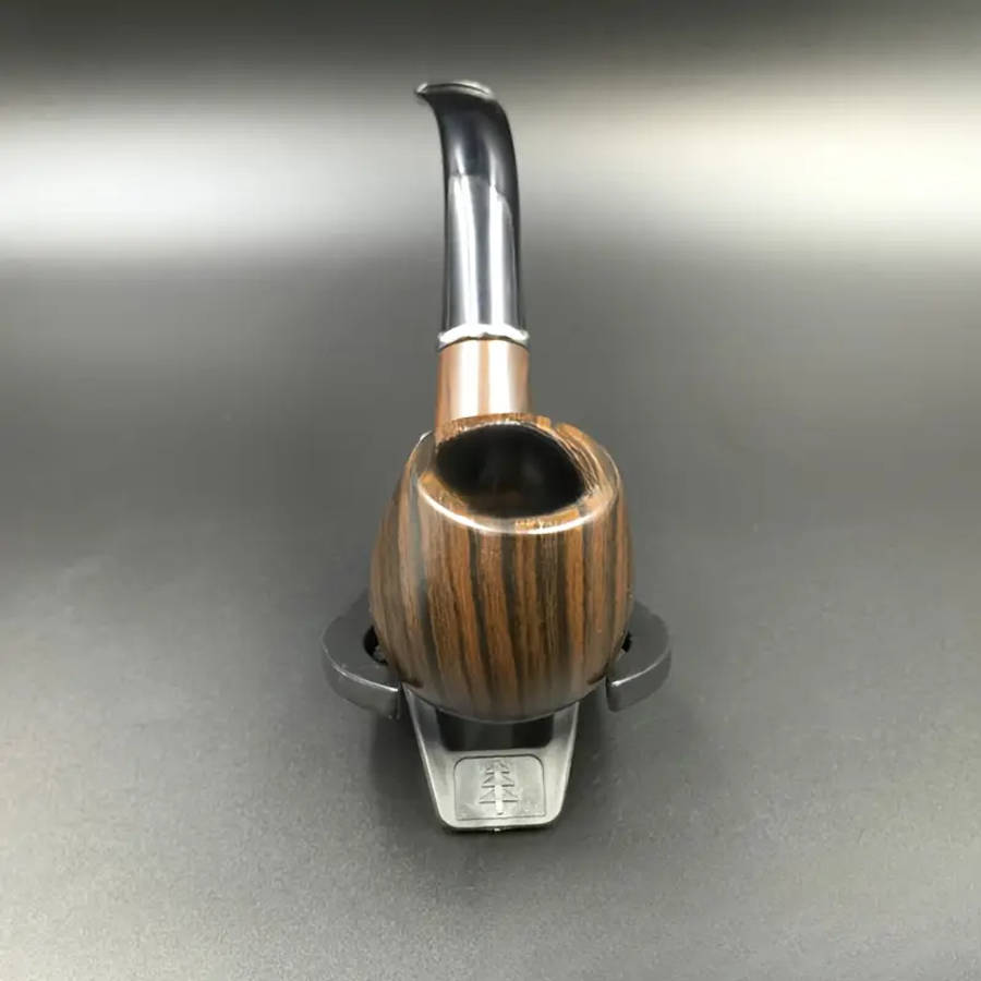 Natural Wood Grain Pipe With Stand
