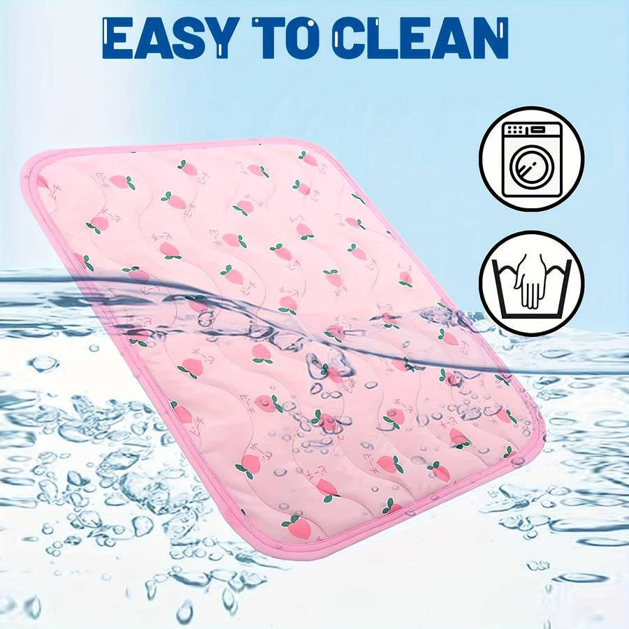 1piece Pink Cherry Cooling Pad