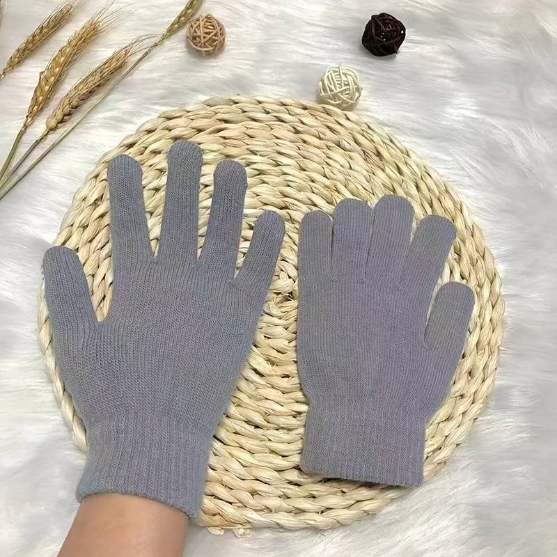 1 Pair Blue Black Gray Red Grass Green Warm Gloves
