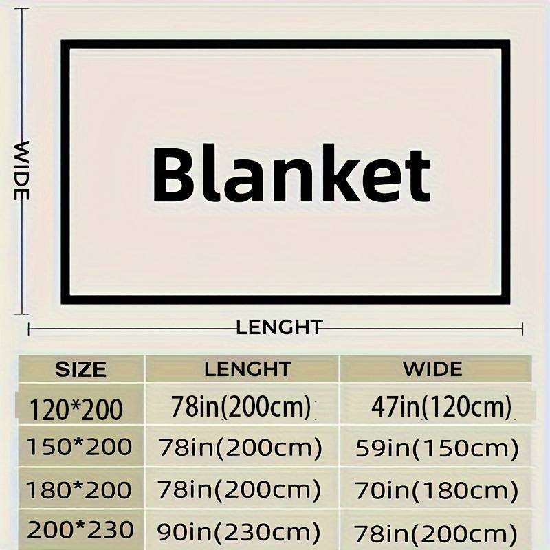 1ps Blanket Size 150X200Cm 59X78Inch