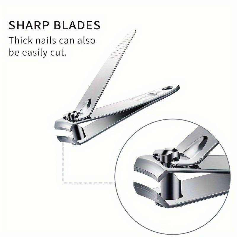 32pcs Stainless Steel Nail Clipper Set Sharp Durable Fingernail  Toenail Cutters for Salon-