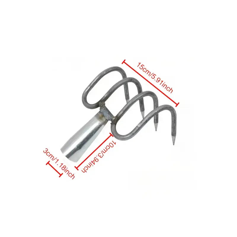 Heavy-Duty Manganese Steel Garden Rake