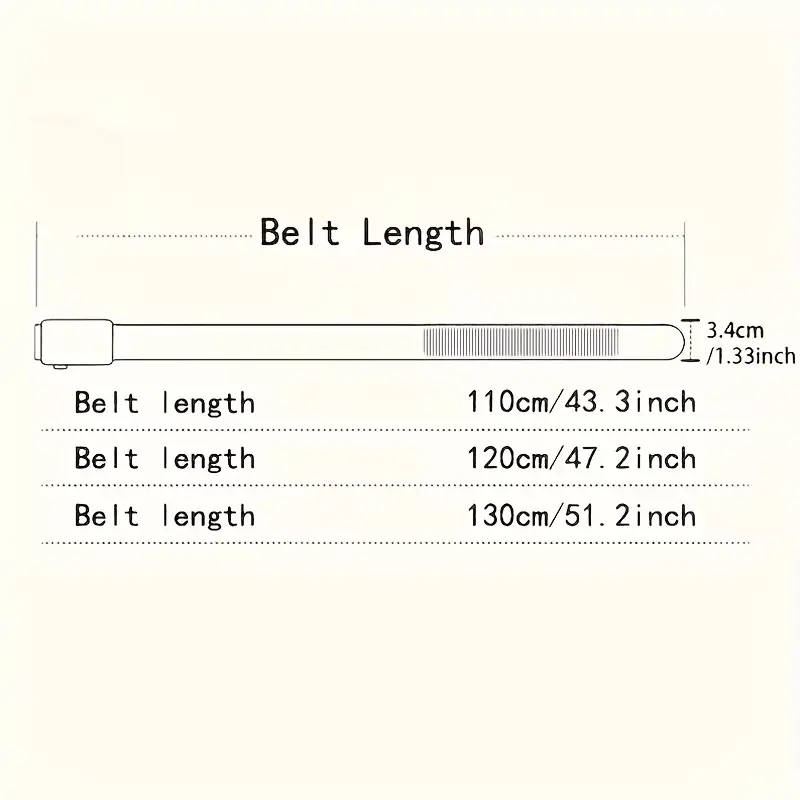 1pc New Fashion Business Men's Belt 120cm