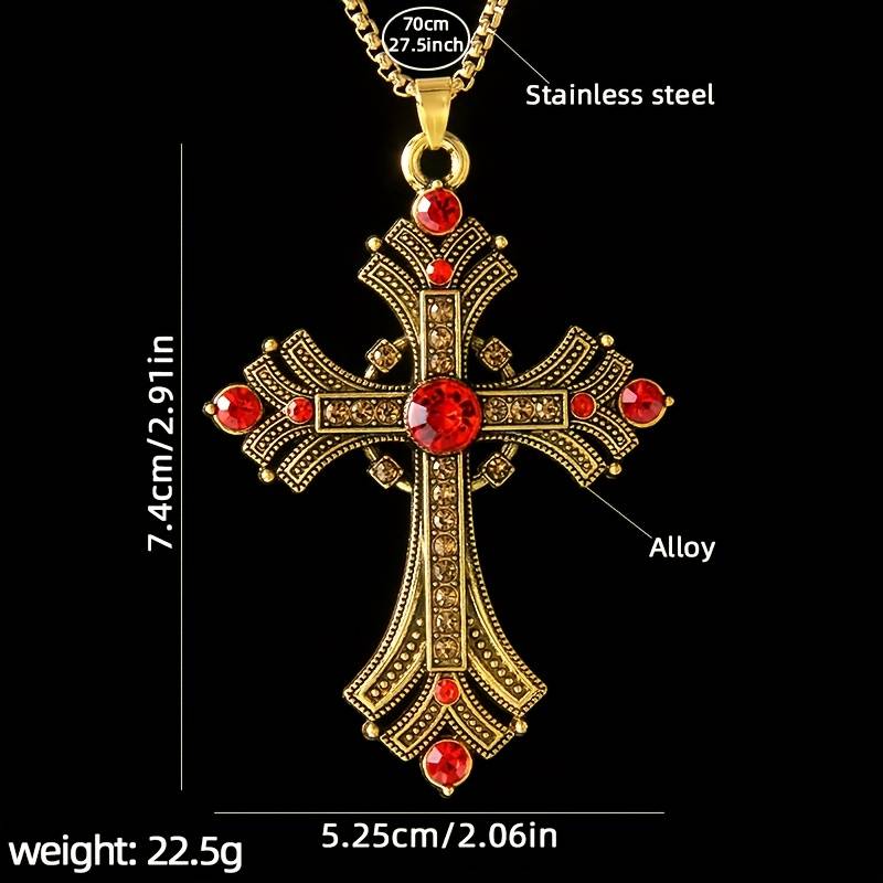 1 Piece Red Jesus Theme Pendant