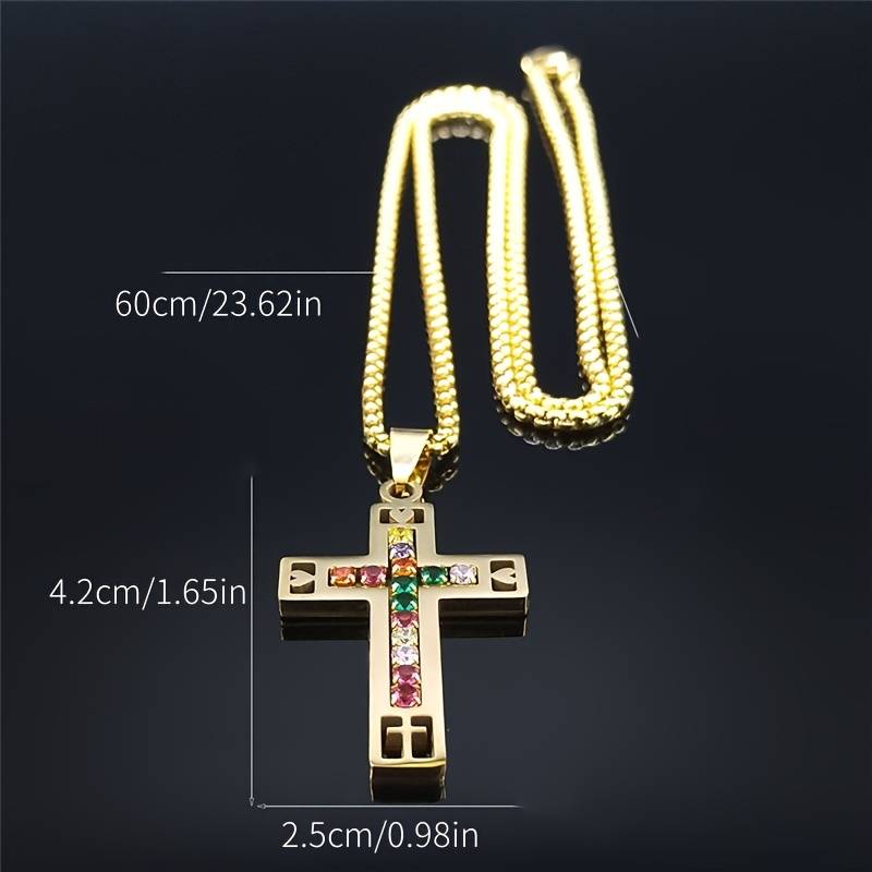 1 Piece Golden Jesus Theme Pendant
