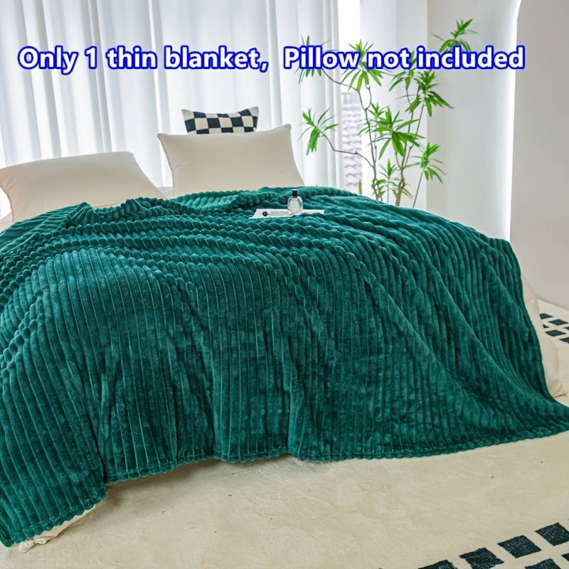 1ps Blanket Color Green size 180X200cm 71x79in