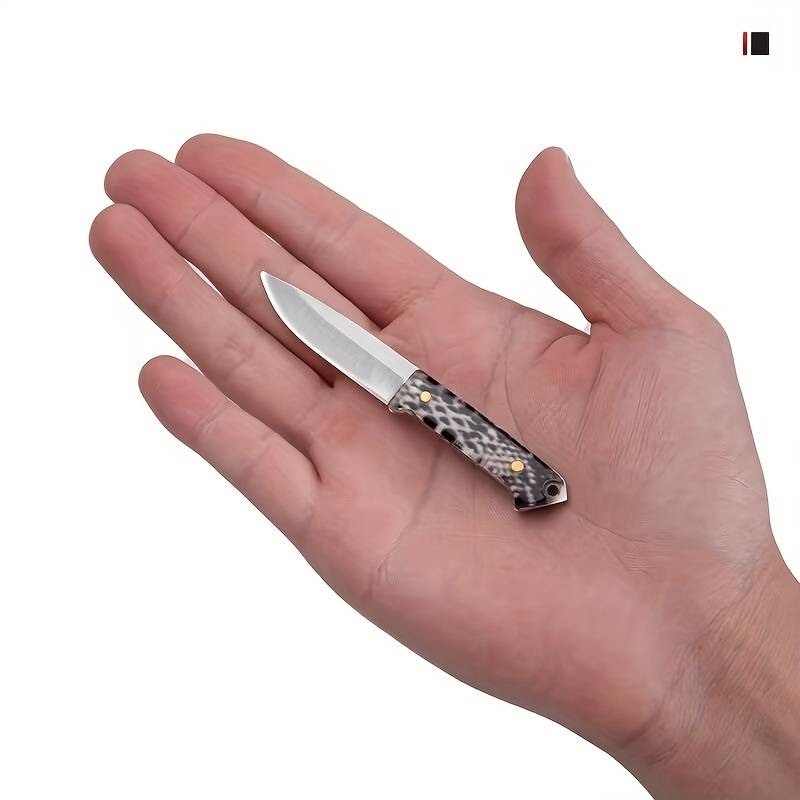 1pc Exquisite Small Straight Knife Pocket Knife Portable Stainless Steel Mini Utility Key