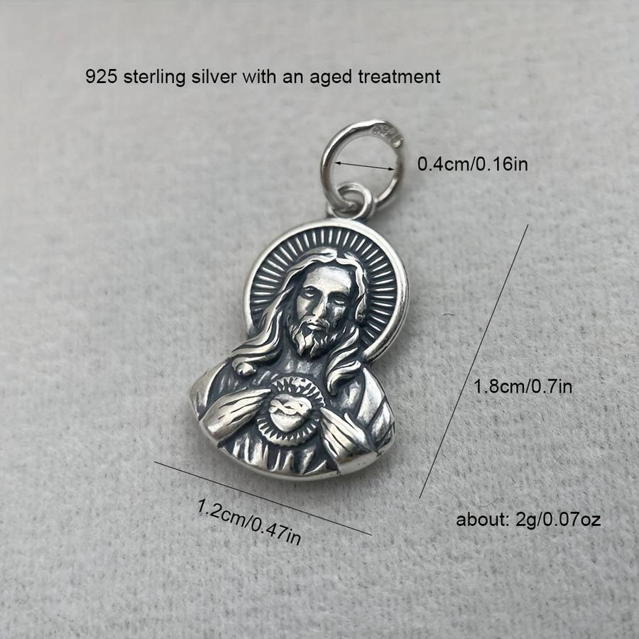 1 Piece Religious figure Loves You Jesus Theme Pendant
