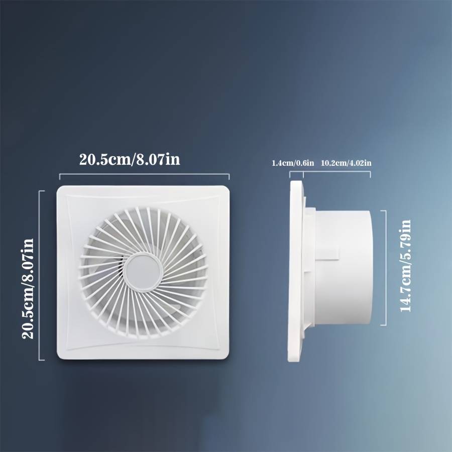 1pc European Standard Household Exhaust Fan Versatile 6-Inch Ventilation Fan with Backflow Preven