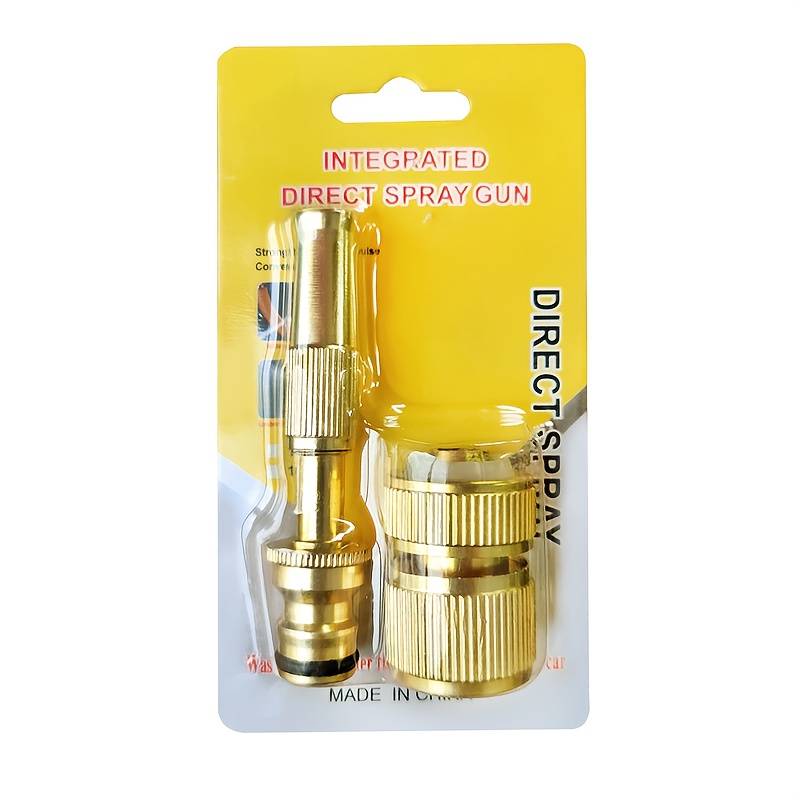 1Pc High Pressure Direct Spray Gun Set Metal Water Nozzle