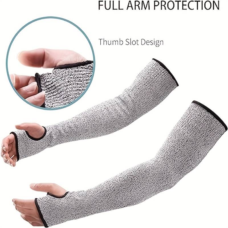 4Pcs Grey 45cm Thumb Hole Model Multi Purpose Work Gloves