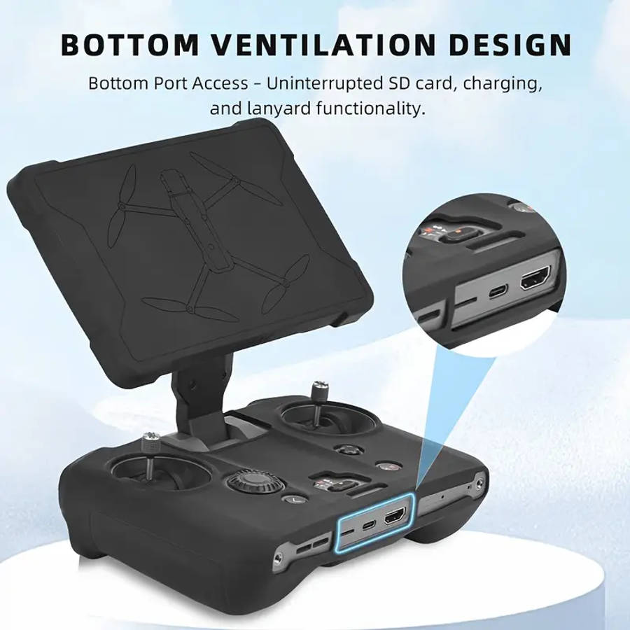 2pcs silicone case screen protector and dust cover set for dji 4 pro 2 remote control Product details 5