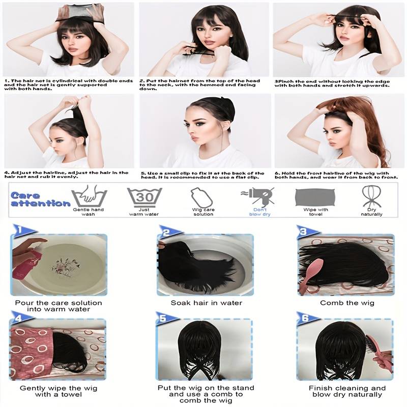 1Pc Dark Brown Fashion Design Wig