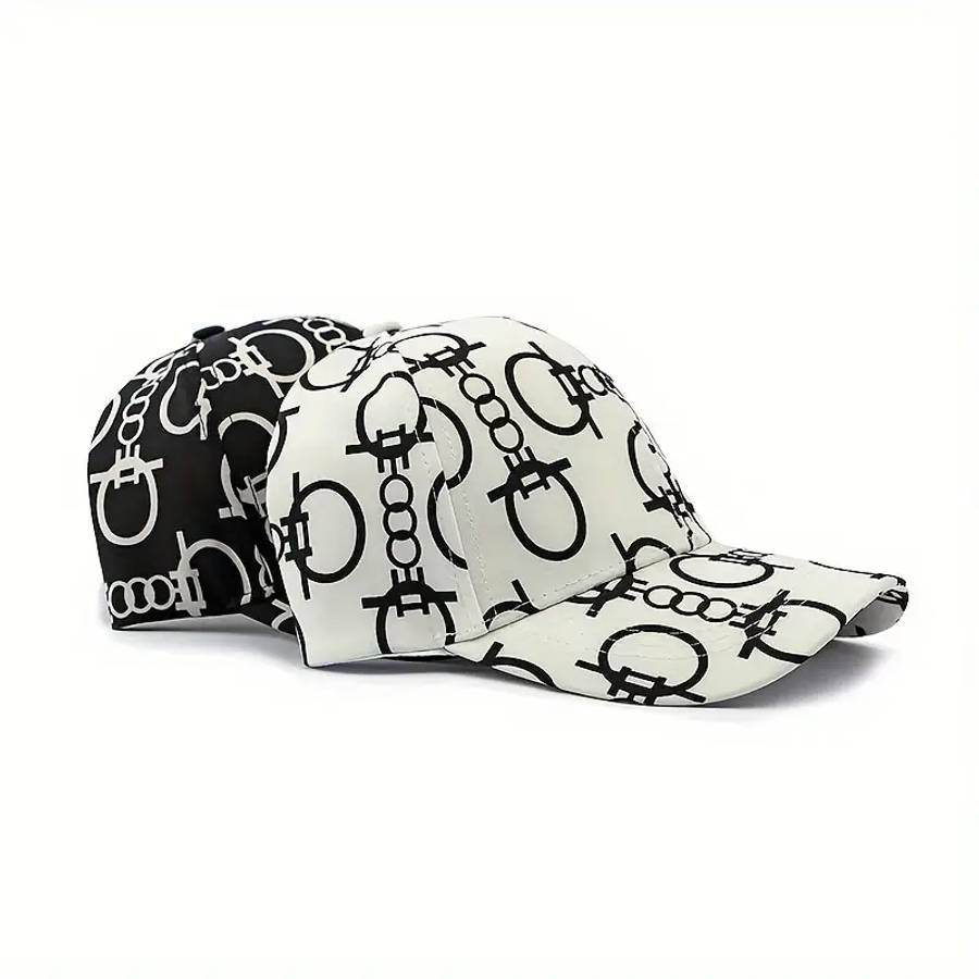 1pc Holiday-Themed Polyester Baseball Caps with Sun Protection Adjustable Fashionable Stripe Craftsm