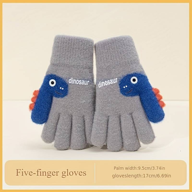 1 Pair Navy Blue Warm Gloves