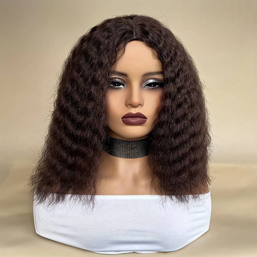 1Pc Brown 30.48cm Fashion Design Wig