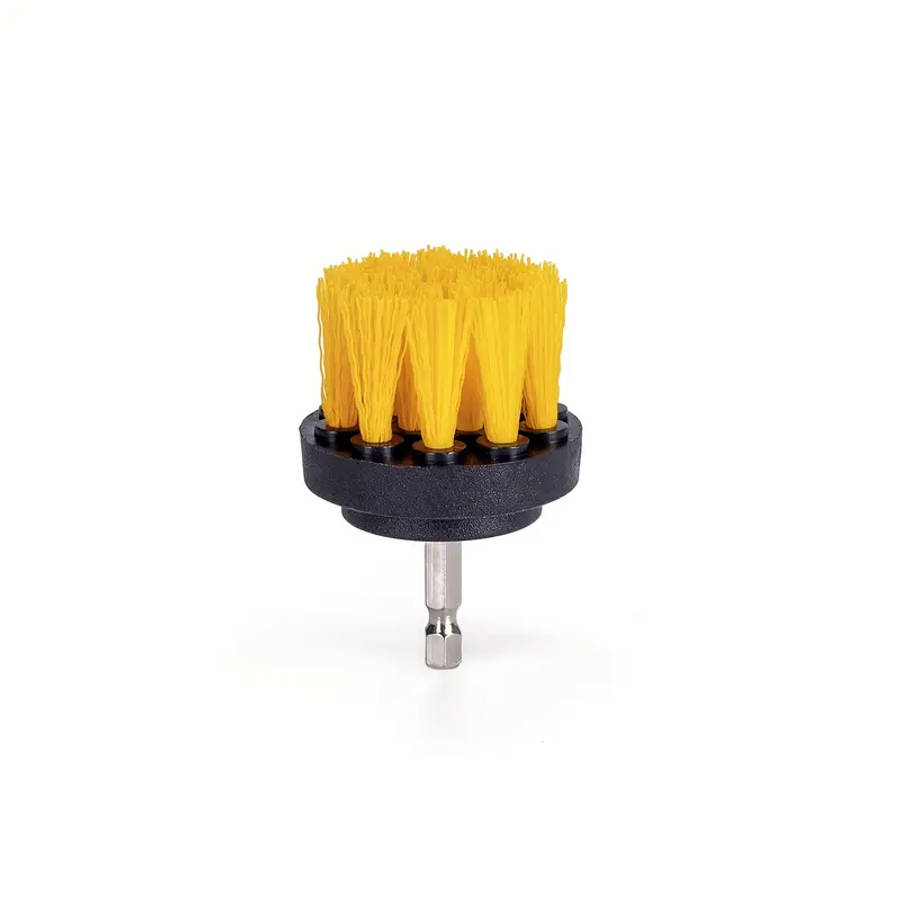 A Drill Brush Head, Yellow Electric Cleaning Brush Replacement Head, Multifunctional Household Brush