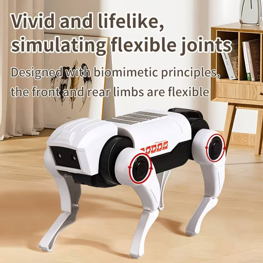 Electric Mechanical Dog Toy with Lights That Moves Forward And Crawls