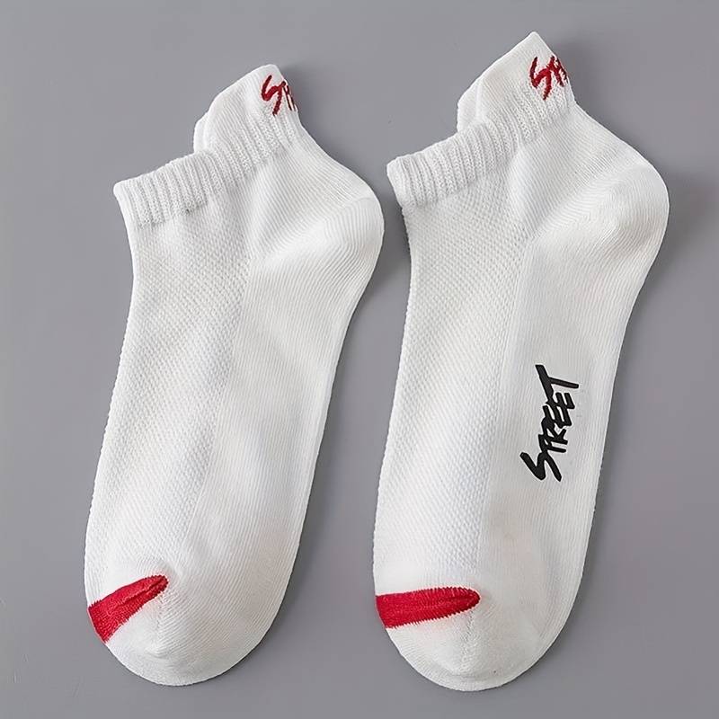 5 Pairs Of Mixed Colors One Size High Elastic Socks