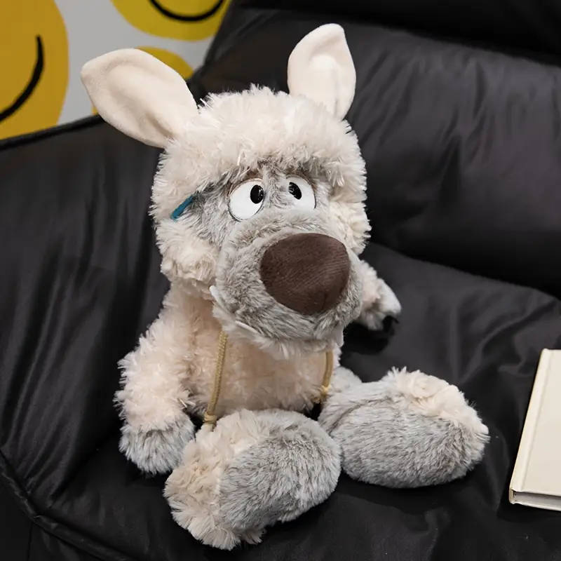1 Soft Wool Sheepskin Coat Wolf Doll