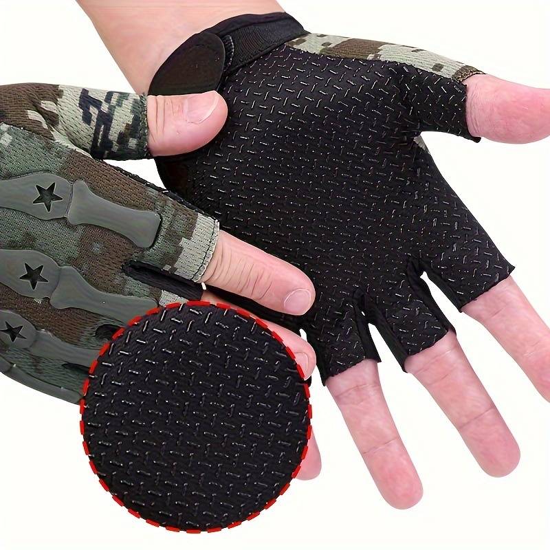 1 Pair Army Green One Size Fits All Outdoor Sports Gloves