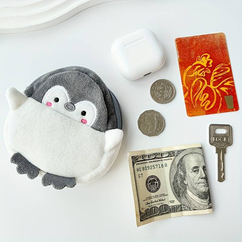 1pc A Cute Plush Coin Purse That Can Hold Lipstick And Bank Cards Perfect for Everyday Storage And
